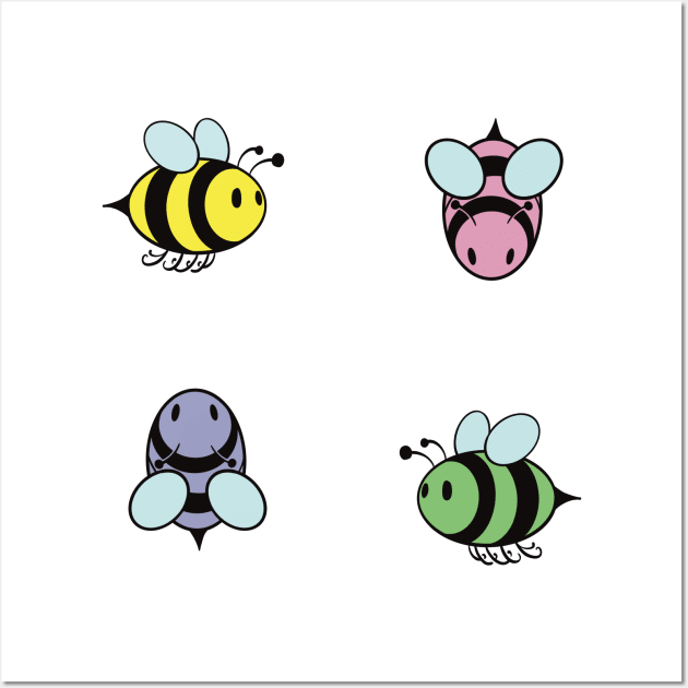 Bee Kind Wall Art by Narwhal-Scribbles